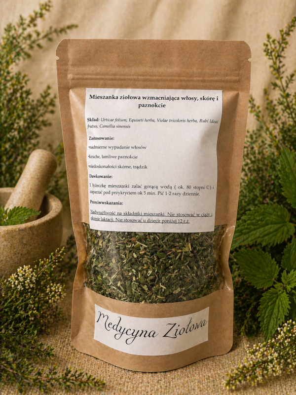 Naturalna Mieszanka Ziołowa Pielęgnacyjna – Włosy, Skóra, Paznokcie